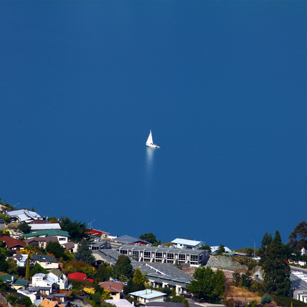 yacht sailing in the ocean